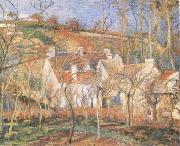 Camille Pissarro Red Roofs(Village Cornet,Impression of Winter) (mk09) France oil painting reproduction